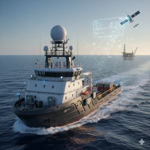IoT and satellite communications maritime operations Nigeria vessel tracking